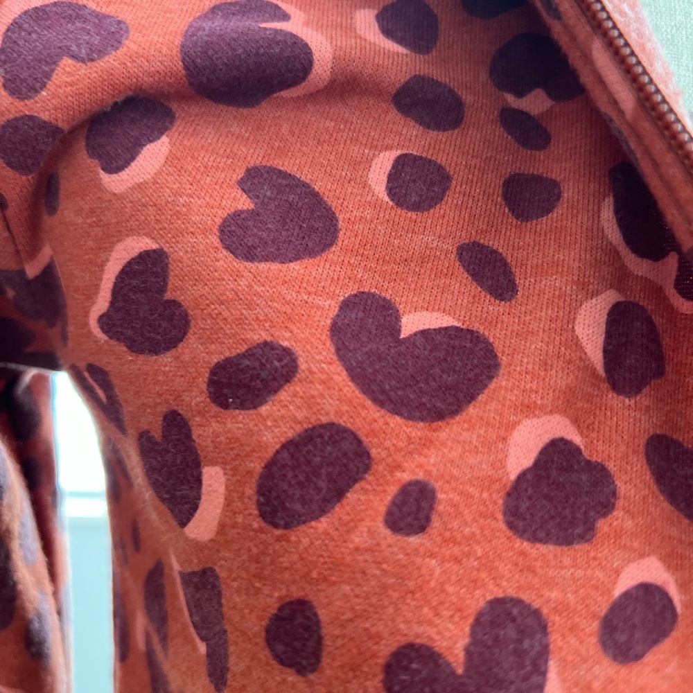 Cat & Jack Red Heart Print Kids Hoodie - Picture 14 of 14
